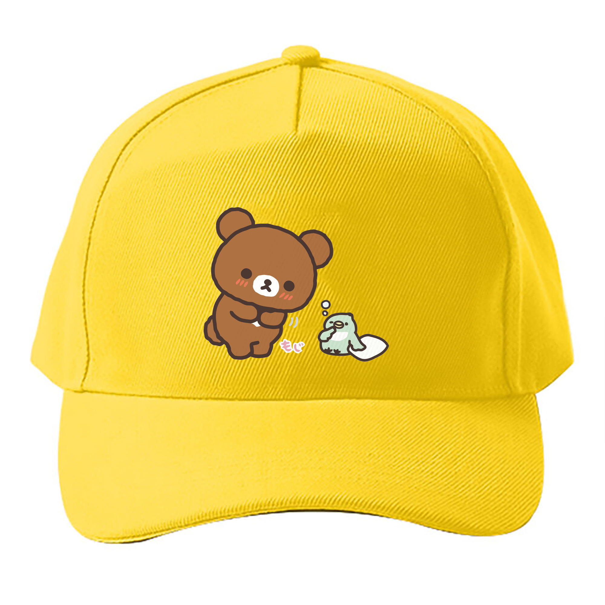 （画像用） リラックマ リラックマ キイロイトリ Rilakkuma Korilakkuma Kiiroitori ベースボールキャップ 綿100％ 男女兼用 帽子 スポーツ